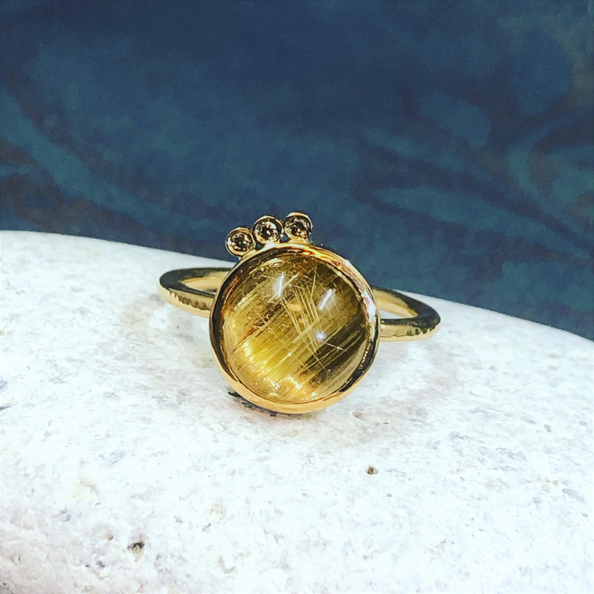 Rutilkvarts, rutilring, guldring